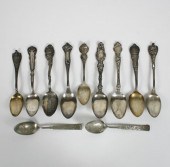 Lot of sterling spoons, some s