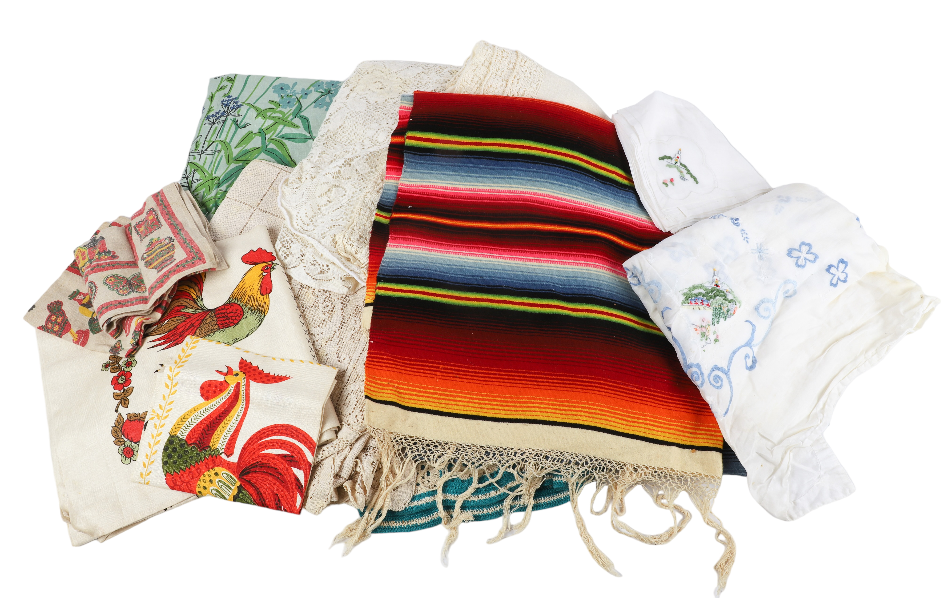 Lot of textiles, including