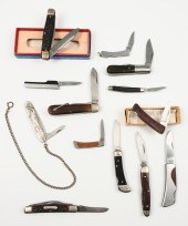 LOT OF THIRTEEN FOLDING COLLEC