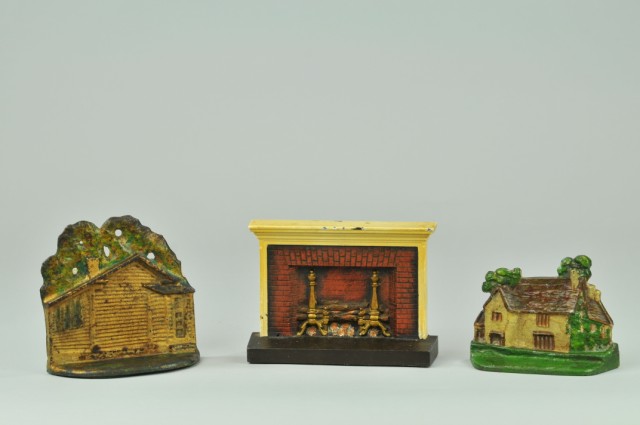 LOT OF THREE BOOKENDS Two
