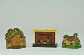 LOT OF THREE BOOKENDS Two hist