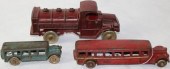 LOT OF THREE CAST IRON TOYS. T