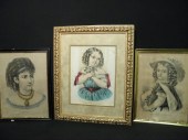Lot of three Currier and Ives