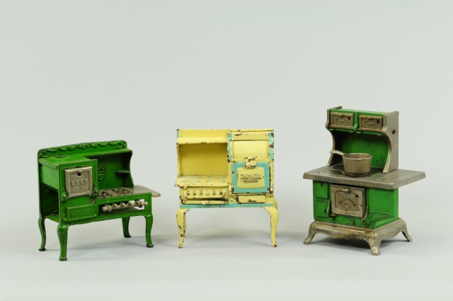 LOT OF THREE EARLY STOVES Cast iron