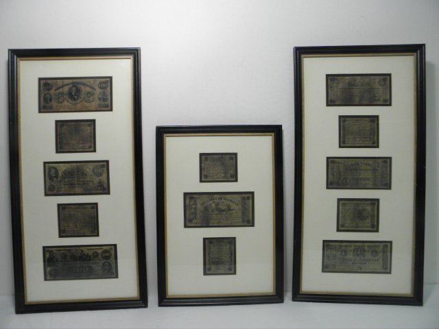Lot of three framed early United
