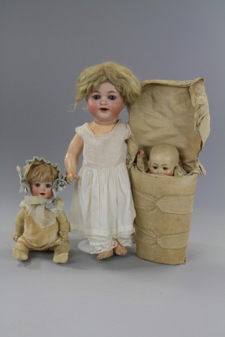 LOT OF THREE GERMAN BABY DOLLS