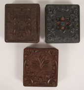 Lot of three gutta percha case