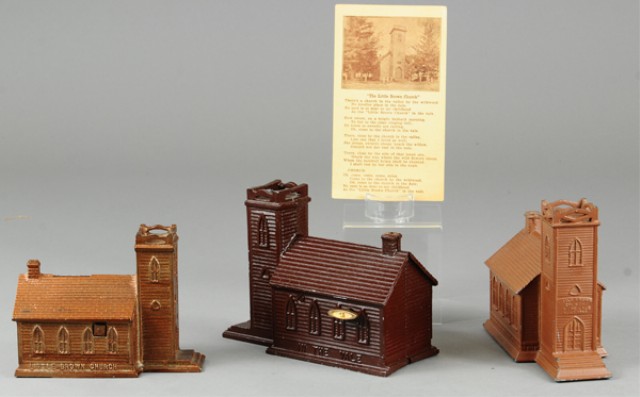 LOT OF THREE LITTLE BROWN CHURCH