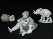 Lot of three Lladro porcelain