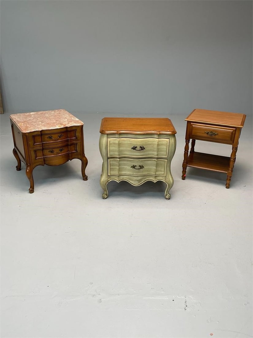 LOT OF THREE NIGHT OR END TABLESLot