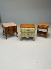 LOT OF THREE NIGHT OR END TABL