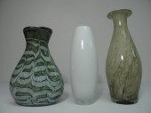 Lot of three Polish hand blown