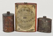 Lot of Three Powder Cans Two s