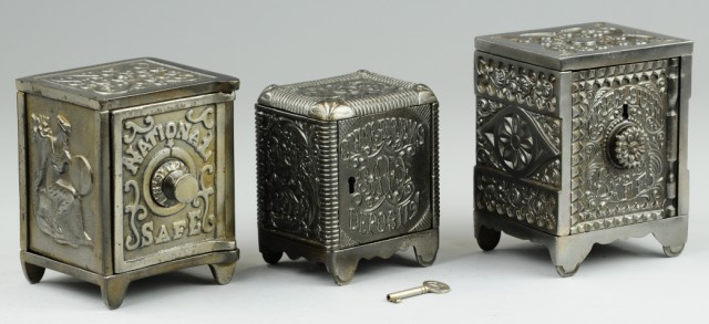 LOT OF THREE SAFE STILL BANKS