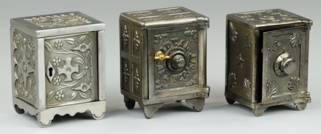 LOT OF THREE SAFE VAULT STILL BANKS