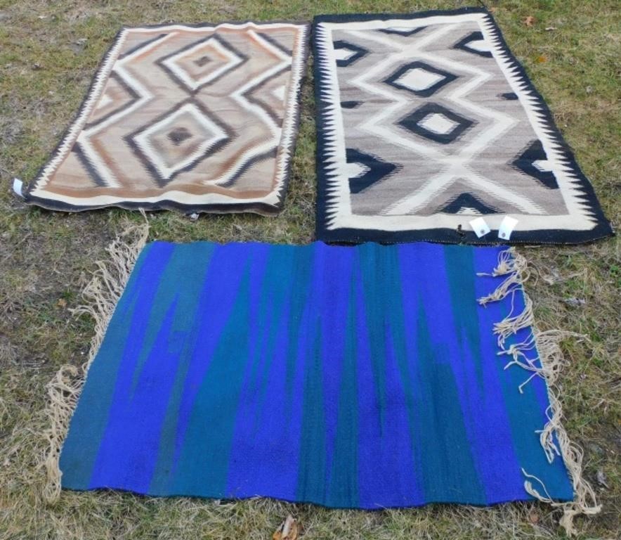LOT OF THREE SOUTHWEST WEAVINGS. TO