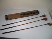Lot of three Spalding golf clu