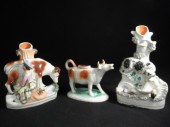 Lot of three Staffordshire 19t