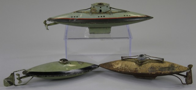 LOT OF THREE SUBMARINES Hand
