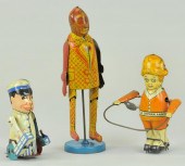 LOT OF THREE TIN FIGURE TOYS G