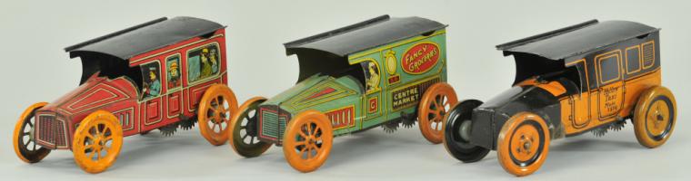 LOT OF THREE TIN VEHICLES