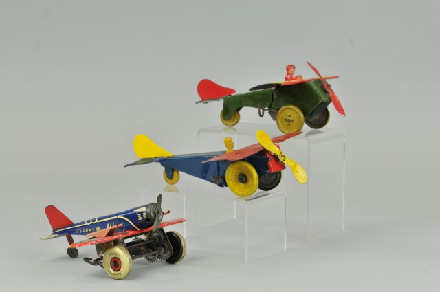 LOT OF THREE TOY AIRPLANES