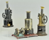 LOT OF THREE VERTICAL ENGINES