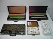 Lot of three vintage Mah-Jongg
