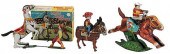 LOT OF THREE WIND-UP HORSE AND
