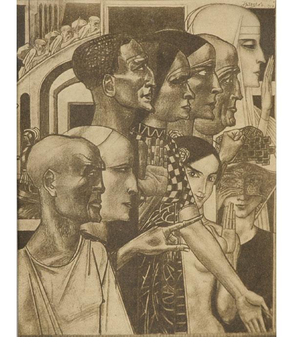 Lot of three wood block/prints