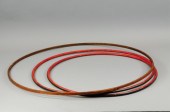LOT OF THREE WOOD TOY HOOPS La