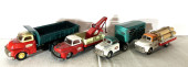 LOT OF TIN LITHO TOY TRUCKS VE