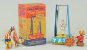 LOT OF TIN TOYS Includes: Clow