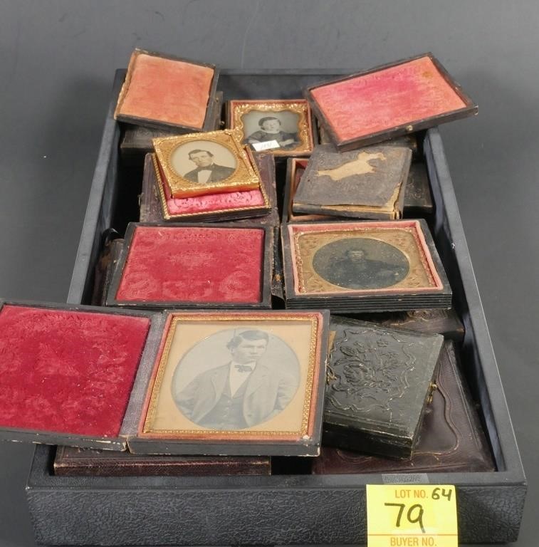 LOT OF TINTYPES, DAGUERREOTYPES