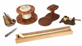 Lot of tobacco pipes and stand