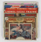Lot of train catalogs and maga