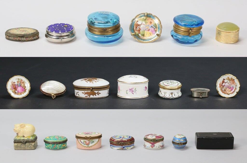 LOT OF TRINKET BOXES & LIMOGES