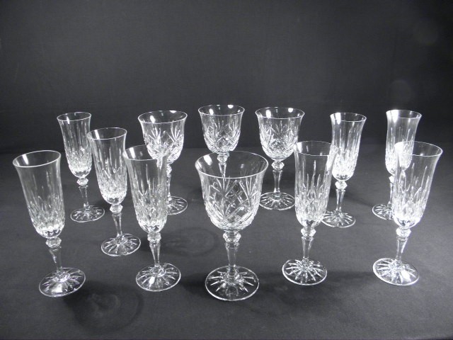 Lot of twelve Galway Irish cut