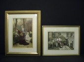 Lot of two 19th century hand c