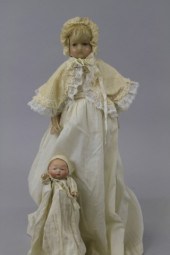 LOT OF TWO BABY DOLLS The larg