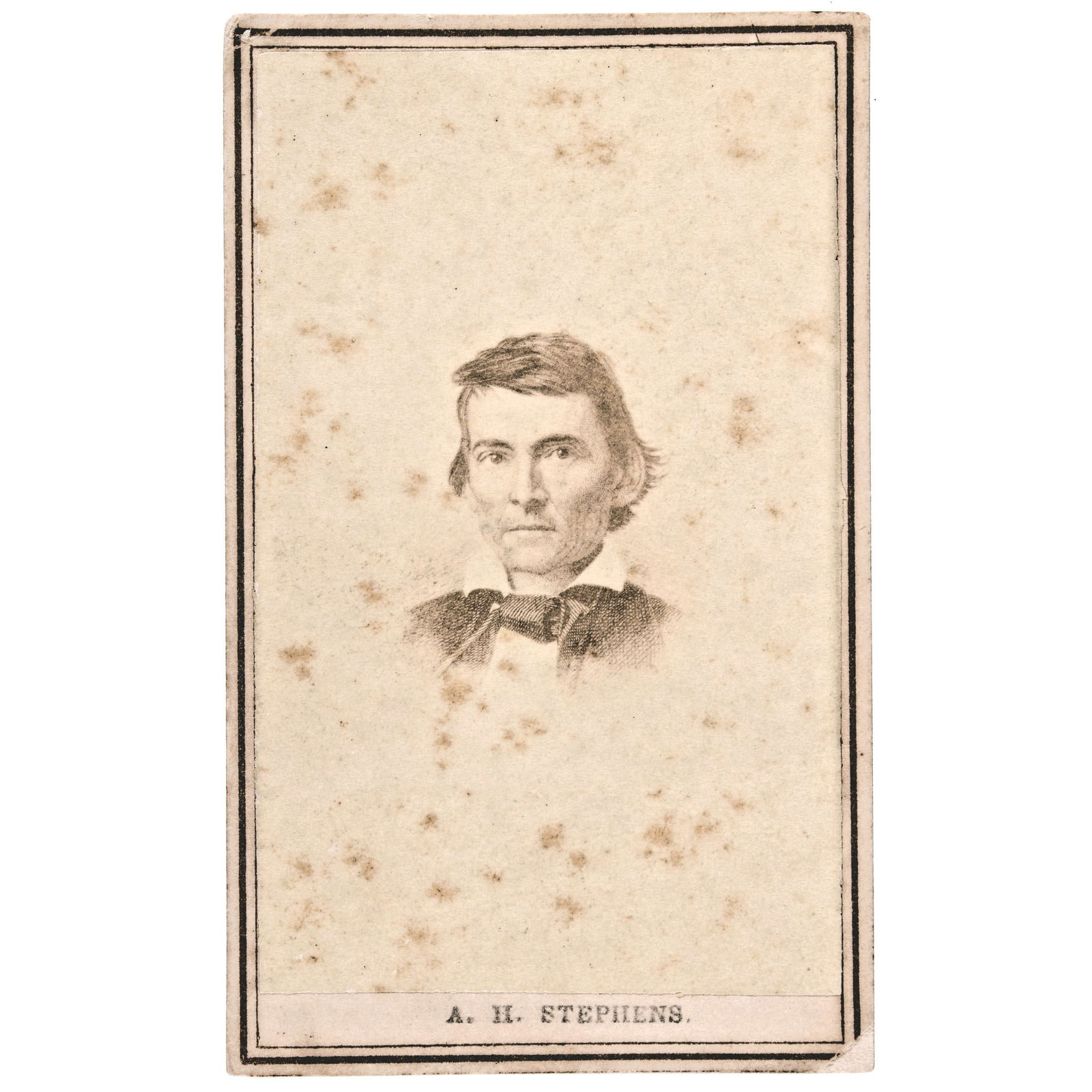 LOT OF TWO, CARTE DE VISITE