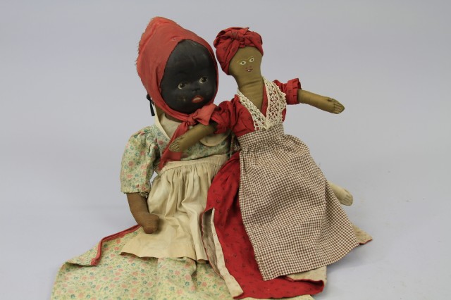 LOT OF TWO CLOTH DOLLS Smaller is a