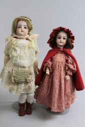 LOT OF TWO GERMAN BISQUE HEAD