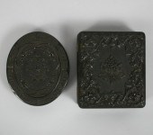 Lot of two gutta percha cases