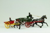 LOT OF TWO HORSEDRAWN WAGONS B