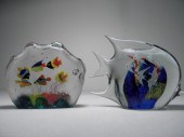 Lot of two Italian art glass a
