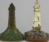 LOT OF TWO LIGHTHOUSE DOORSTOP