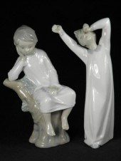 Lot of two Lladro Spanish porc