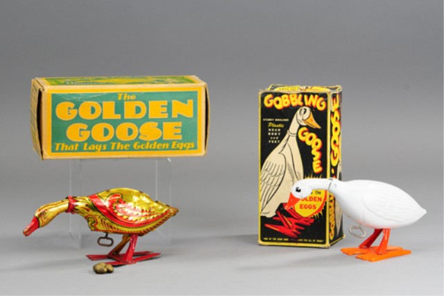 LOT OF TWO MARX GOOSE TOYS Both