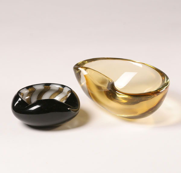Lot of two Murano art glass